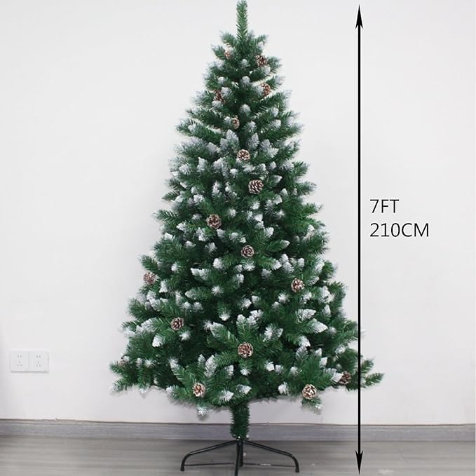 Sapin de Noël artificiel floqué de neige | 210 cm – Image 6