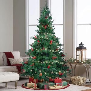 AGM Arbre de Noël 2,1M avec Guirlandes Lumineuses 25M 500LEDs AGM Arbre de Noël 210 cm avec Guirlandes Lumineuses 25M 500LEDs