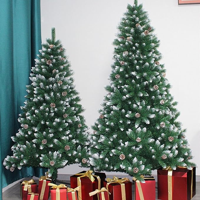Sapin de Noël artificiel floqué de neige | 210 cm – Image 3