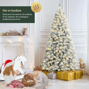 Sapin de Noël Artificiel Blanc SALCAR 180cm Sapin de Noël Artificiel Blanc SALCAR |180 cm
